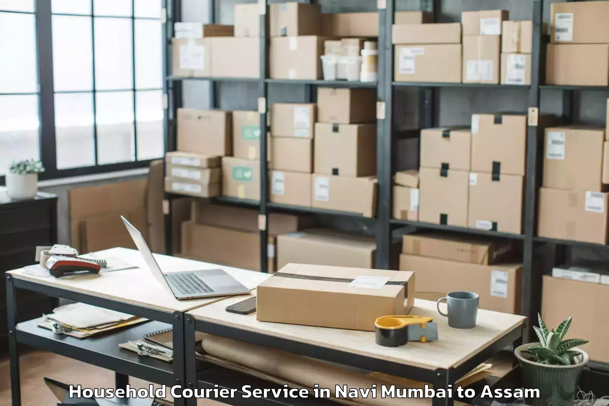 Navi Mumbai to Dibrugarh University Household Courier Booking